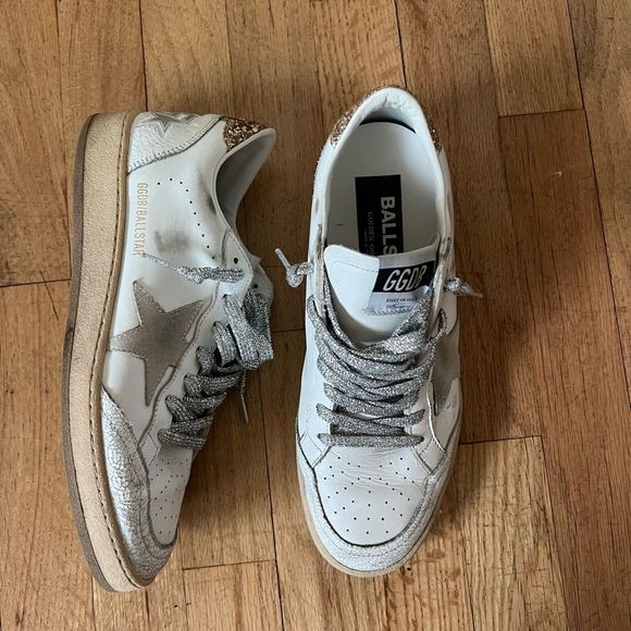 Golden Goose Shoes - Golden Goose Ball Star sneakers 39 white gold grey